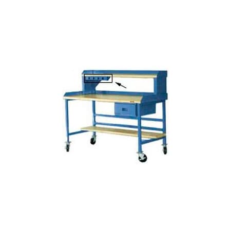 Built Rite Br Power Strip, 4 Outlet(s) Blue PS4-BL